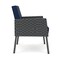 Lesro Mystic Lounge Reception Guest Chair, Charcoal, MD Ink Back, MD Ink Seat, RS Echo Arm Panels ML1101 - alternate 3